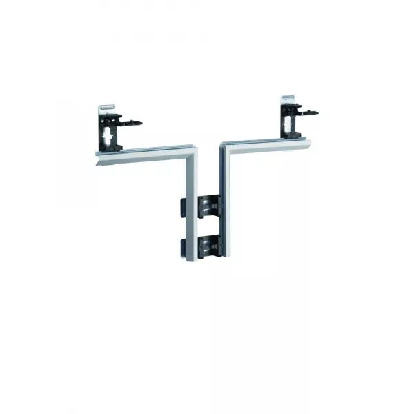 T� POUR BKIS �PAIS 12,5MM SIMPLE HAUTEUR ACIER RAL 9016 PURE