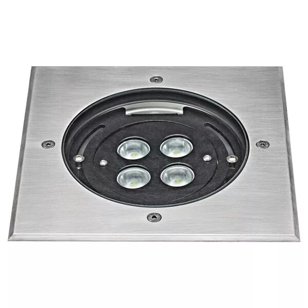 TECNISOL 150 - Enc.Sol Ext. IP67 IK10, carr�, inox, LED 12W 45� 3000K 650lm (50670)