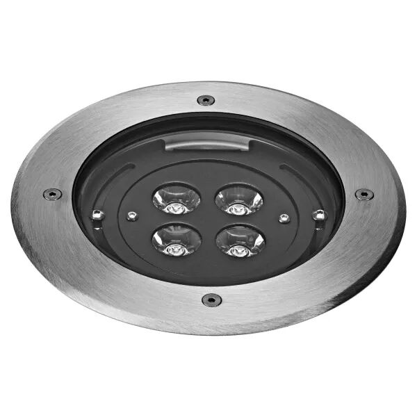 TECNISOL 150 - Enc.Sol Ext. IP67 IK10, rond, inox, LED 12W 45� 3000K 650lm (50666)