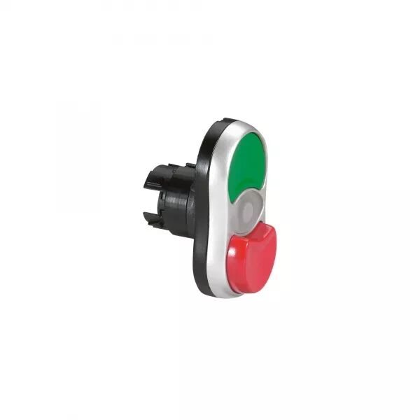 T�TE DOUBLE AFFLEURANTE/D�PASSANTE LUMINEUSE IP66 OSMOZ COMPOSABLE -VERT/ROUGE