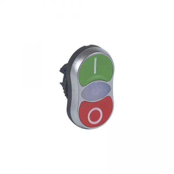 T�TE DOUBLE TOUCHE AFFLEURANTE LUMINEUSE IP66 OSMOZ COMPOSABLE - VERT ET ROUGE