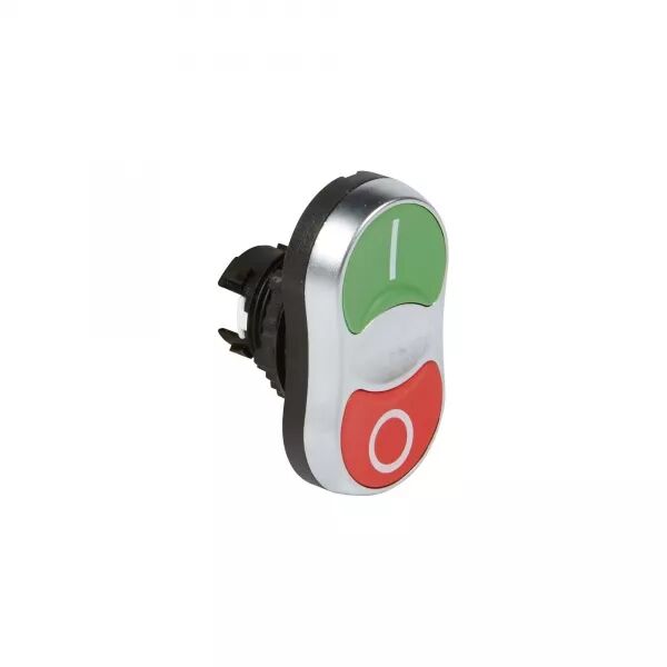 T�TE DOUBLE TOUCHE AFFLEURANTE NON LUMINEUSE IP66 OSMOZ COMPOSABLE - VERT/ROUGE