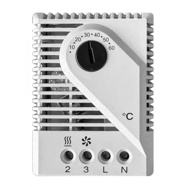 THERMOSTAT POUR COFFRET/ARMOIRE - DE 5 � 60�C - FIXATION SUR RAIL