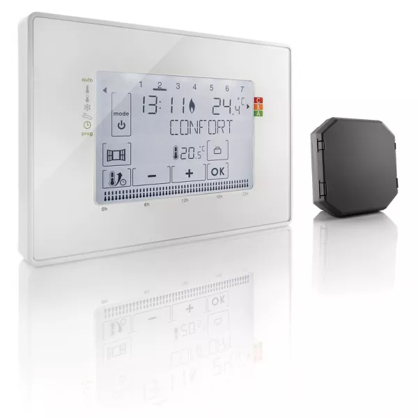 Thermostat programmable radio - fil pilote (2401244)