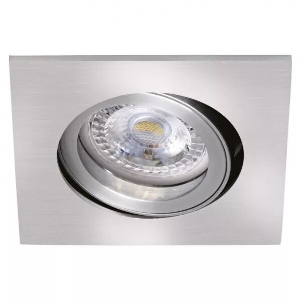 TIPO - Encastr� GU10, carr�, orientable, alu, a/lpe LED 6W 3000K 470lm incl. (51128)