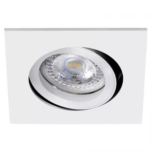 TIPO - Encastr� GU10, carr�, orientable, blanc, a/lpe LED 6W 3000K 470lm incl. (51126)
