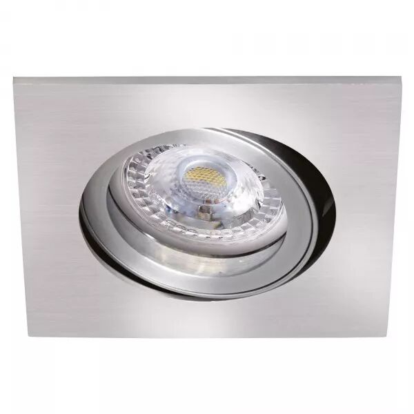 TIPO C - Encastr� GU10, carr�, orientable, alu, a/lpe LED 7W 4000K 670lm incl. (51049)