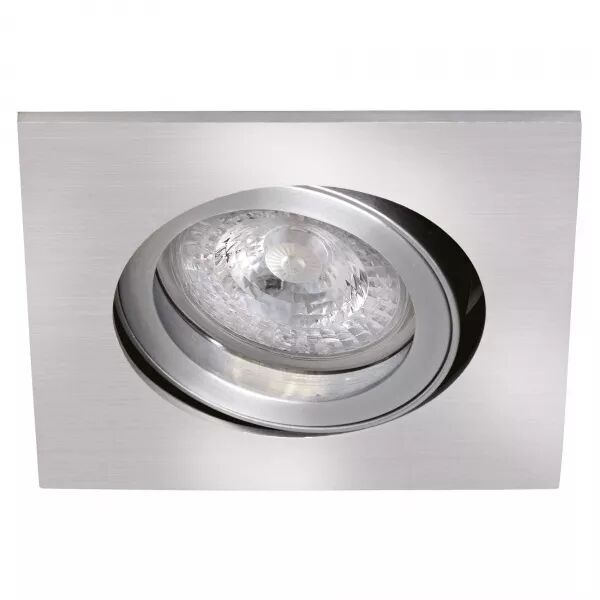 TIPO C-12 - Encastr� GU5,3, carr�, orientable et basc., alu, lampe non incl. (4134)