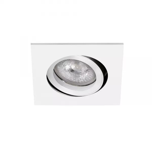 TIPO C-230 - ENCASTR� GU10, CARR�, ORIENTABLE ET BASC., BLANC, LPE NON INCL.