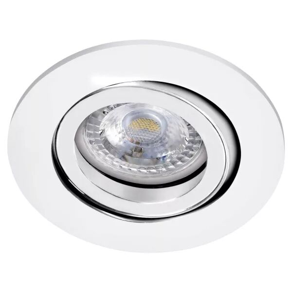 TIPO R - Encastr� GU10, rond, orientable, blanc, a/lpe LED 7W 3000K 650lm incl. (51005)