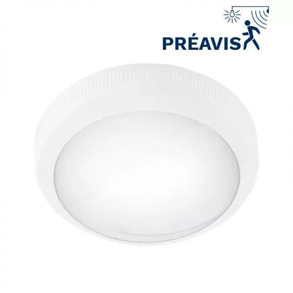 TITAN II BLANC 20W 4000K-IP65-IK10-CLII 2200LM DET HF PREAVIS