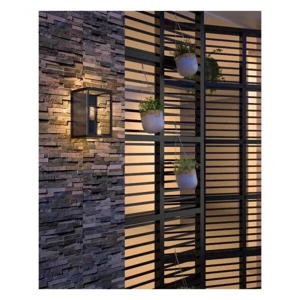 TONIN - Appl. Mur Ext. IP44 IK04, noir, E27 100W max., lpe non incl. (3138)