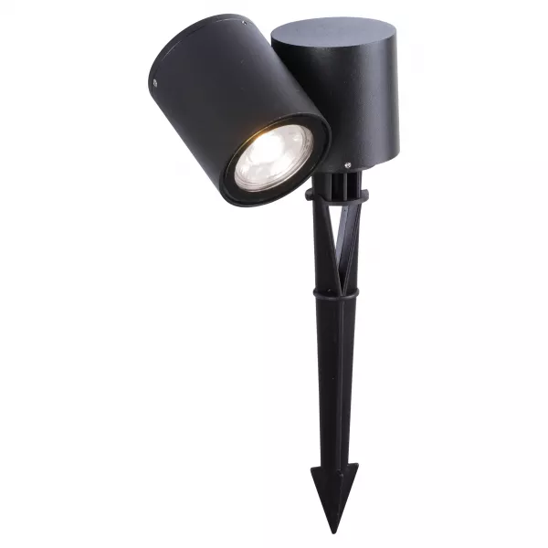 TOPAZE - Proj. Ext. IP54 IK08 sur piquet, 1 t�te, lpe LED 5,2W 4000K 520lm incl. (51394)