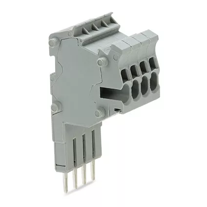 TOPJOB\'S Barrette de connecteurs modulaires 1,5 (2,5) mm� / 4 p�les / Gris (2001-554)