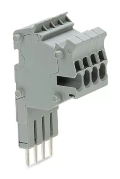 TOPJOB\'S BARRETTE DE CONNECTEURS MODULAIRES 1,5 (2,5) MM� / 4 P�LES / GRIS