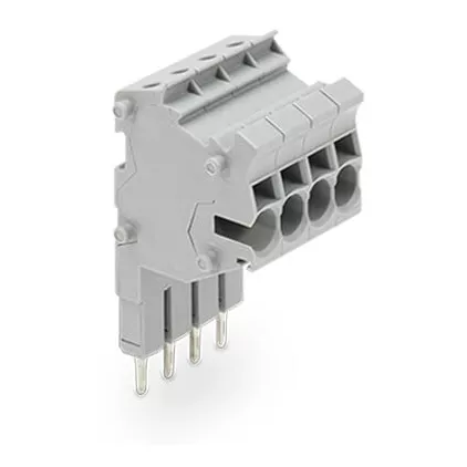 TOPJOB\'S Barrette de connecteurs modulaires 2,5 (4) mm� / 4 p�les / Gris (2002-554)