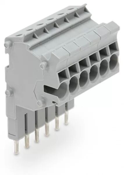 TOPJOB\'S BARRETTE DE CONNECTEURS MODULAIRES 2,5 (4) MM� / 6 P�LES / GRIS