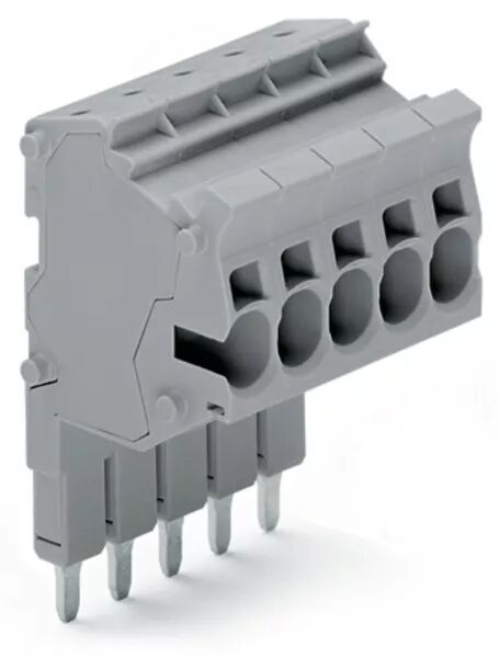 TOPJOB\'S BARRETTE DE CONNECTEURS MODULAIRES 4 (6) MM� / 4 P�LES / GRIS