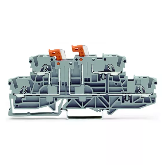 TOPJOB\'S Borne 2 �tages 2,5 (4) mm� / Double sectionnement / Bleu-Gris (2002-2952)