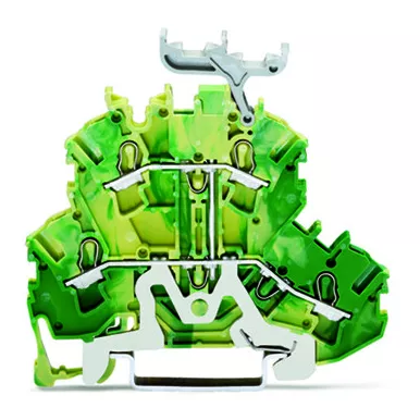 TOPJOB\'S Borne 2 �tages pont�s 2,5 (4) mm� / Vert-Jaune / Support (2002-2237)