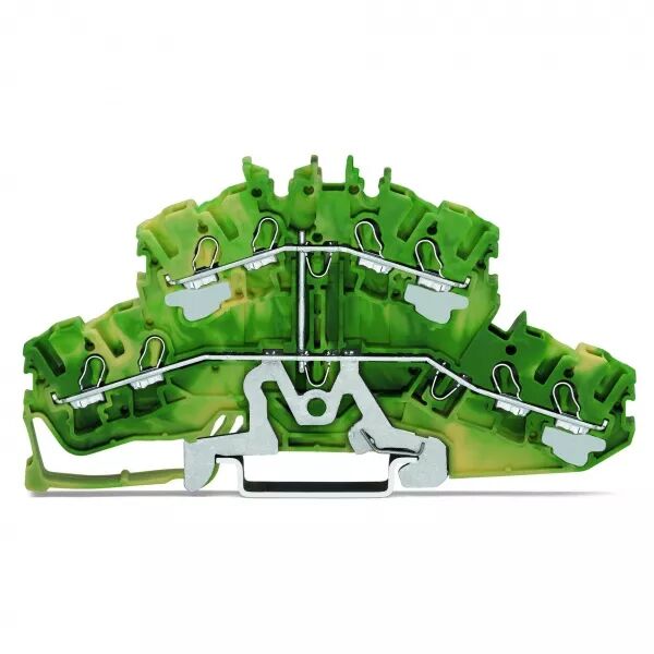 TOPJOB\'S Borne 2 �tages pont�s 4C / 2,5 (4) mm� / Vert-Jaune (2002-2407)