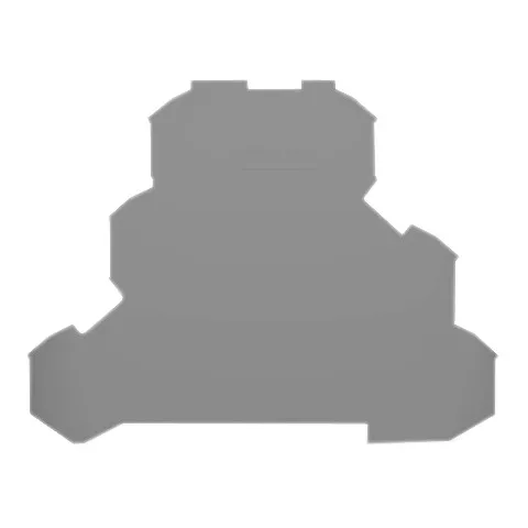 TOPJOB\'S Plaque d\'extr�mit� et interm�diaire 3 �tages / Gris (2002-3291)