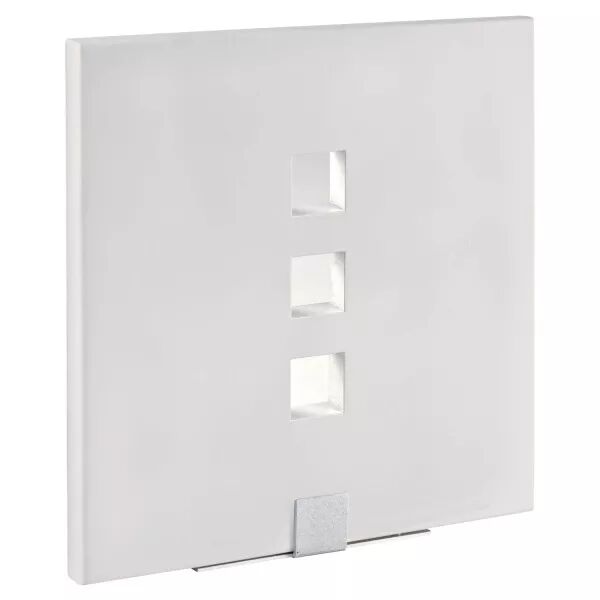 TOSCA - Applique Mur pl�tre, carr�, blanc, LED int�g. 3X1,2W 3000K 220lm (3027)