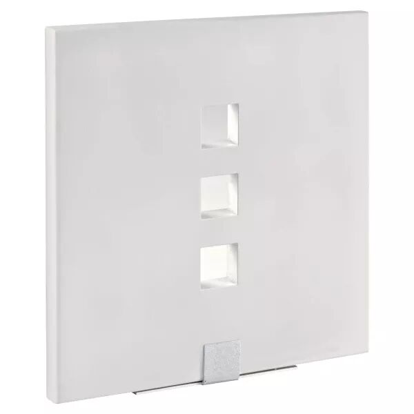 TOSCA - Applique Mur pl�tre, carr�, blanc, LED int�g. 3X1,2W 6300K 220lm (3054)