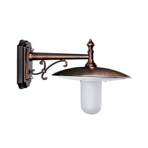 TOSCANE - APPLIQUE MUR EXT. IP44 IK02, CUIVR�, E27 57W MAX., LPE NON INCL.