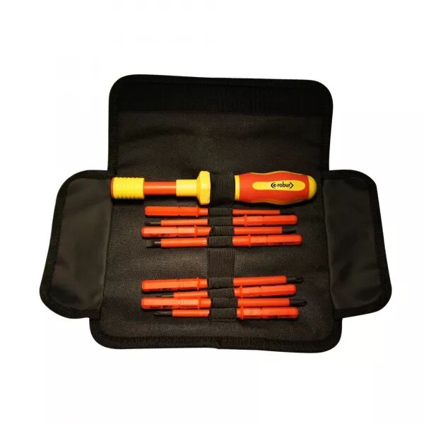 TOURNEVIS DYNAMOM�TRIQUE ISOL�, 1 � 5 NM, LIVR� EN POCHETTE AVEC 8 LAMES
