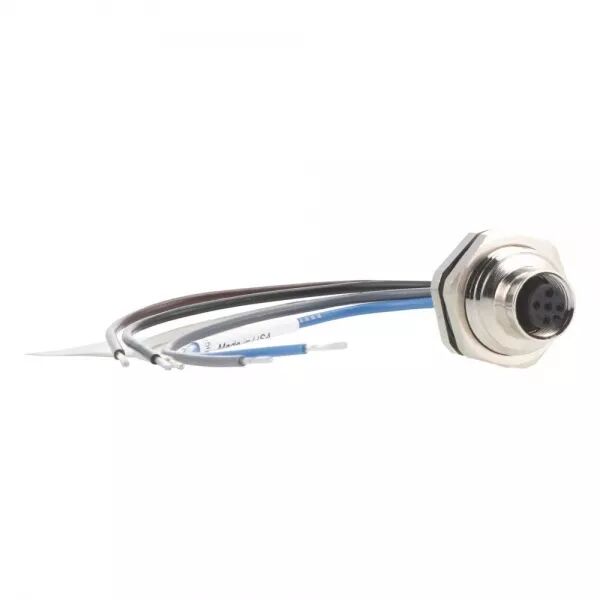 TRAVERS�E DE BO�TIER SWD, CONNECTEUR FEMELLE M12, 5 C�BLES, LONGUEUR 0.15 M