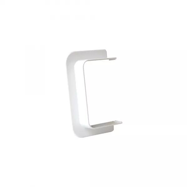 Travers�e de cloison droite-Pour goulotte de climatisation Viaclim 70x40mm-Blanc