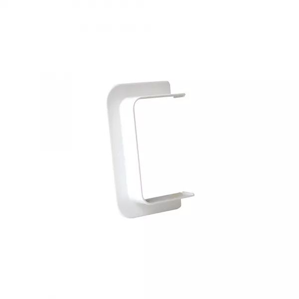 Travers�e de cloison droite-Pour goulotte de distribution Viadis 120x60mm-Blanc