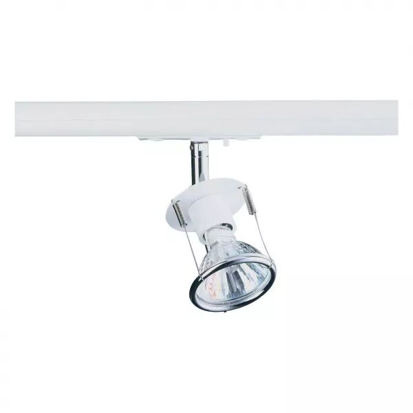 TRIDENT 126 - Spot Rail 1 all., GU5,3 50W max, orient., blanc, lampe non incl. (4261)