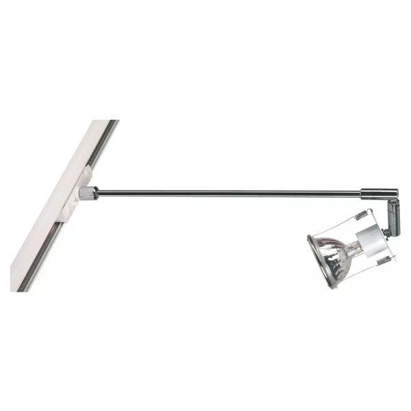 TRIDENT 230 - Spot Rail 1 all. GU5,3 50W max, orientable, blanc, lampe non incl (4277)