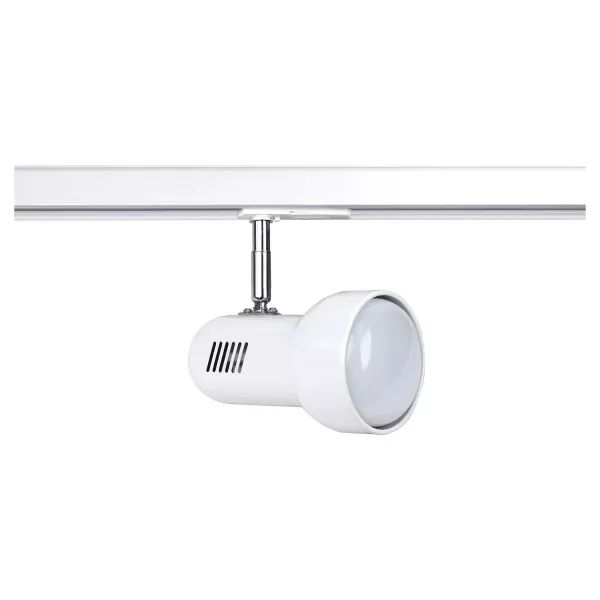 TURBO 029 - Spot Rail 1 all. 029 E27 100W max, orient., blanc, lampe non incl. (1290)