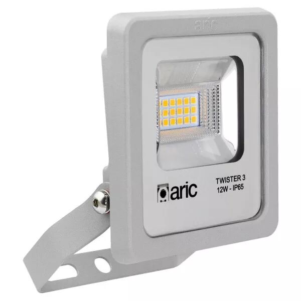 TWISTER 3 - Proj. Ext. IP65 IK08, gris, 90� LED int�gr� 12W 4000K 1550lm (50830)