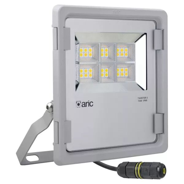 TWISTER 3 - Proj. Ext. IP65 IK08, gris, 90� LED int�gr� 70W 3000K 8400lm (50837)