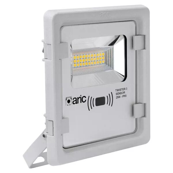 TWISTER 3 SENSOR, Proj. Ext. IP65 IK08, gris, LED 90� 25W 3000K 2500lm, a/sensor (50874)