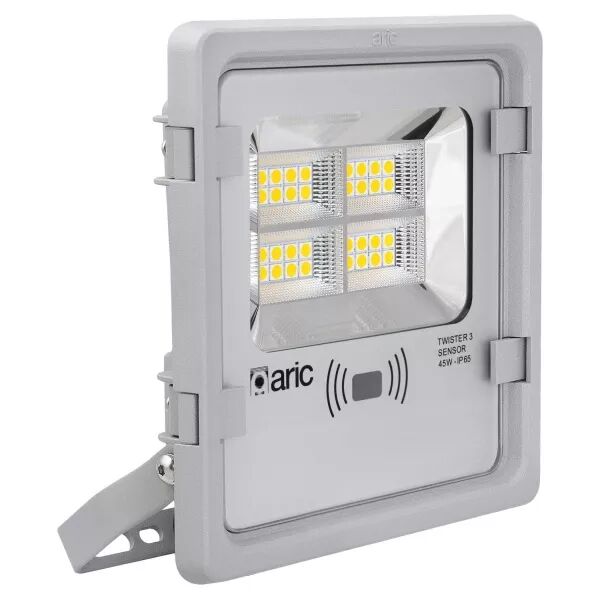 TWISTER 3 SENSOR, Proj. Ext. IP65 IK08, gris, LED 90� 45W 3000K 4950lm, a/sensor (50875)