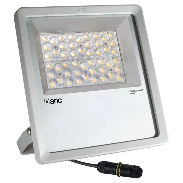 TWISTER 4 ASY gris 120W 3000K IP66 IK08, Asy 125�x65, 14000lm 50000h (51699)