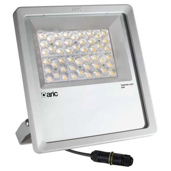 TWISTER 4 ASY gris 83W 3000K IP66 IK08, Asy 125�x65, 10050lm 50000h (51698)