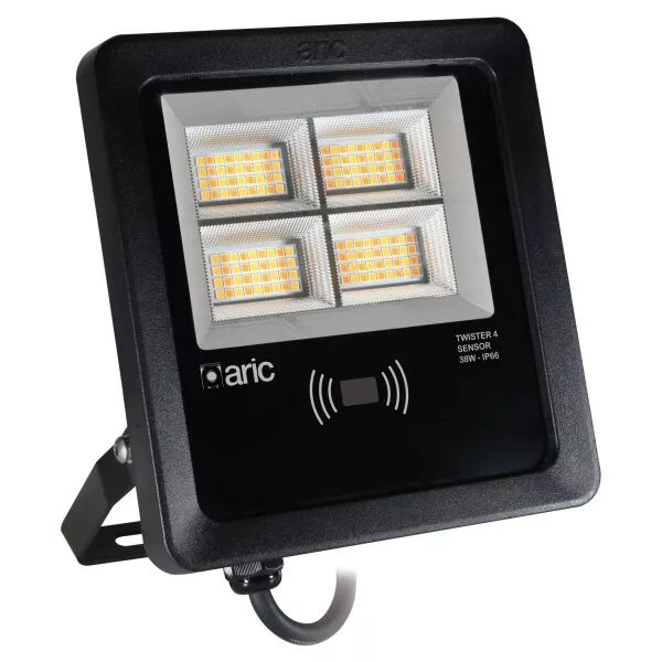 TWISTER 4 SENSOR noir 38W 3CCT IP66 IK08 2200K/3000K/4000K 5320lm 90� 50000h (51694)