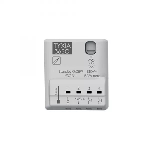 TYXIA 3650 | R�CEPTEUR NANOMODULE FILAIRE VARIATION �CLAIRAGE - SANS NEUTRE