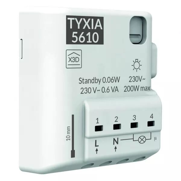Tyxia 5610 | R�cepteur micromodule 1 voie �clairage ON/OFF (6351400)
