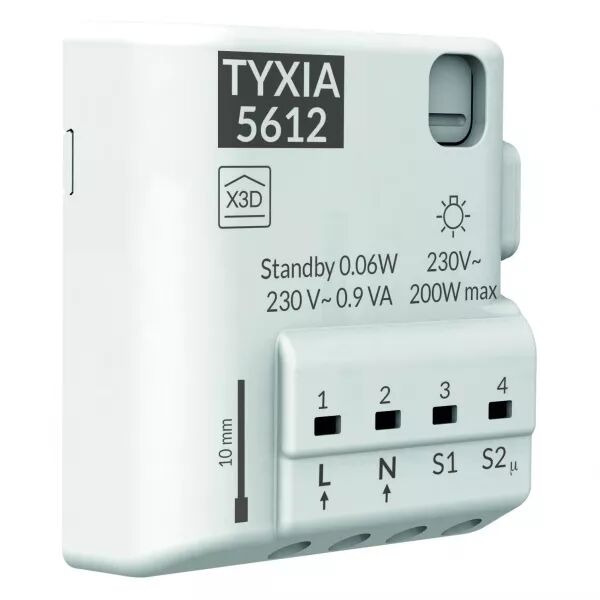 Tyxia 5612 | R�cepteur nanomodule encastrable radio 2 voies �clairage ON/OFF (6351906)