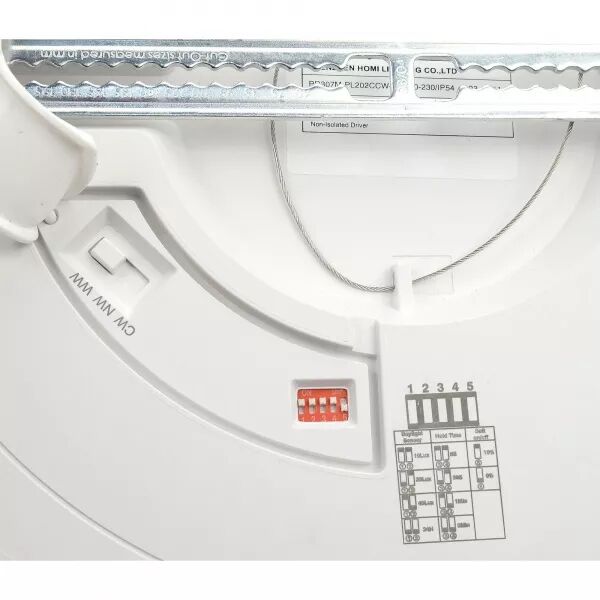 UNIVERSAL SENSOR - ENCASTR� R�GLABLE LED 24W 2200LM CCT AVEC D�TECTEUR PIR