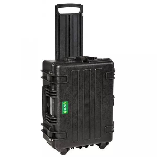 VALISE �TANCHE AVEC TROLLEY ET ROULETTES. 3 PLATEAUX, 637 X 490 X 302 MM.
