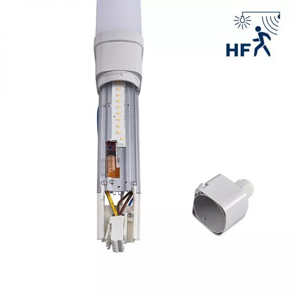 VEGAS III 17W 600mm-4000K-IP66-IK08-CLII-2380lm-DET HF ON OFF-TRA
