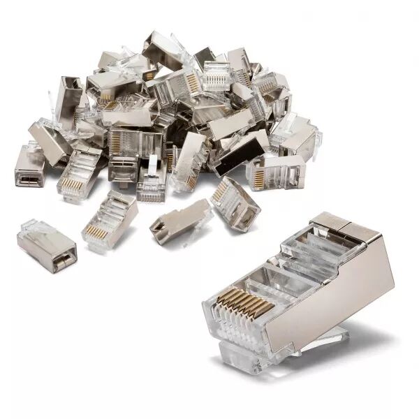 VELAMP - 100 connecteurs � sertir CAT5 FTP - Blind�s (LANC5F-100)